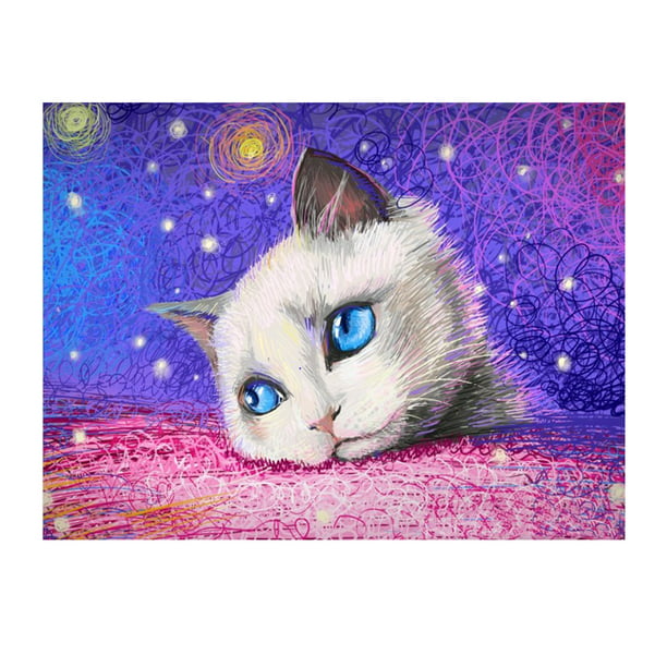 DIY Full Drill 5D Diamond Painting Art Craft Cat Craft Art Home Decor Gifts